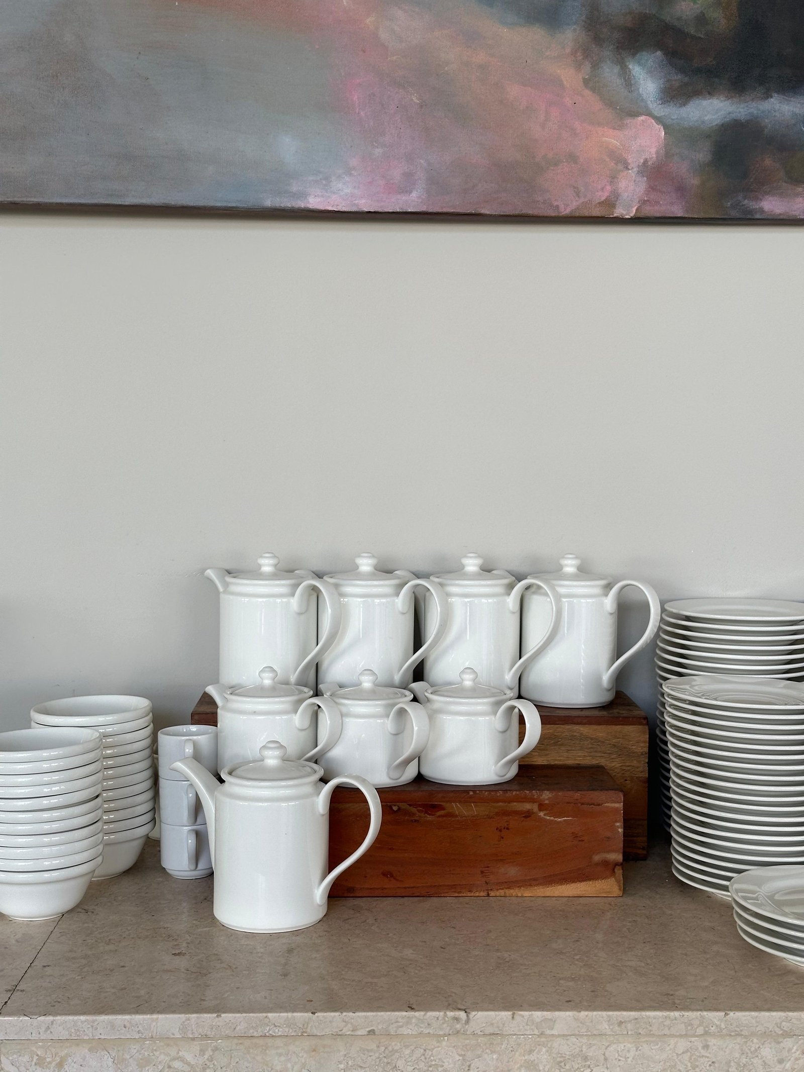 Cafe table setup